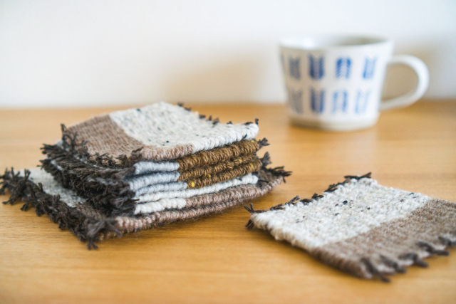 手織りコースター